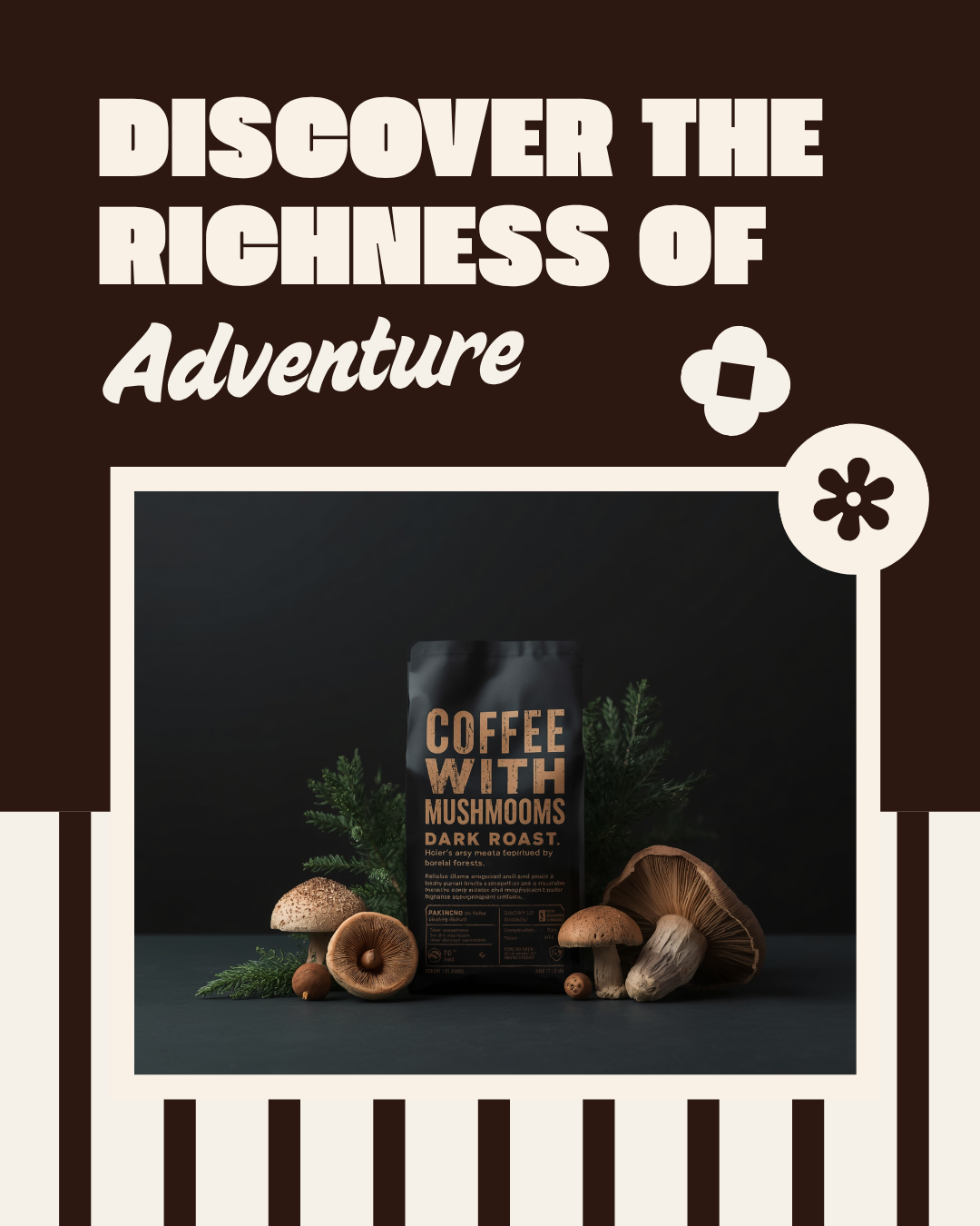 Coffee with Mushrooms Dark Roast